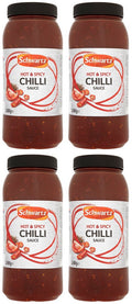 4 x Schwartz Hot & Spicy Chilli Sauce 2.48Kg