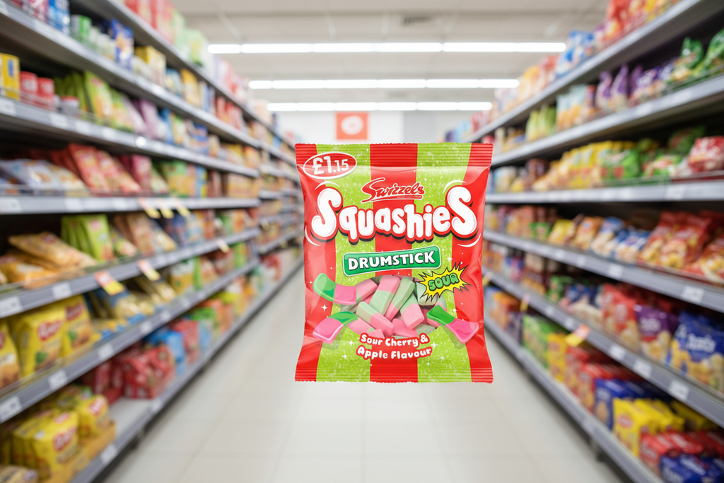 12 x Swizzels Squashies Sour Cherry & Apple 120Gm