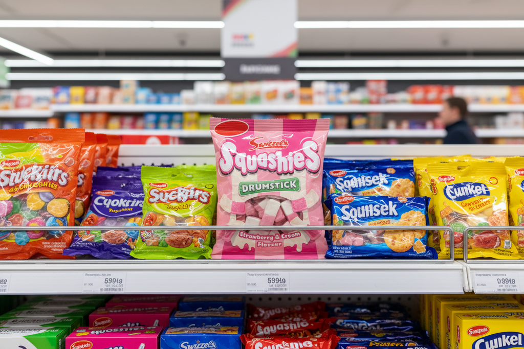 12 x Squashies Strawberry & Cream - 120GM