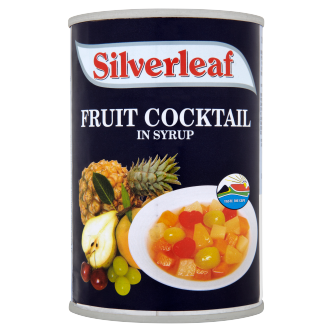 12 x Silver Leaf Fruit Cocktail In Syrup 410Gm