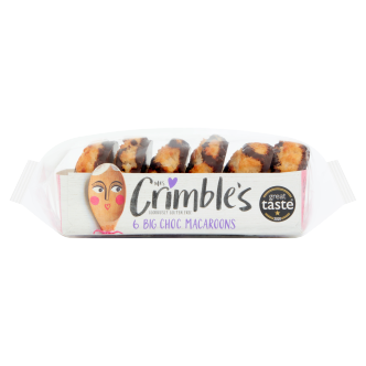 12 x Mrs Crimbles Choc Macaroon Gluten & Wheat Free 6 Pack