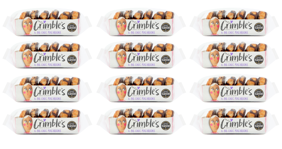 12 x Mrs Crimbles Choc Macaroon Gluten & Wheat Free 6 Pack
