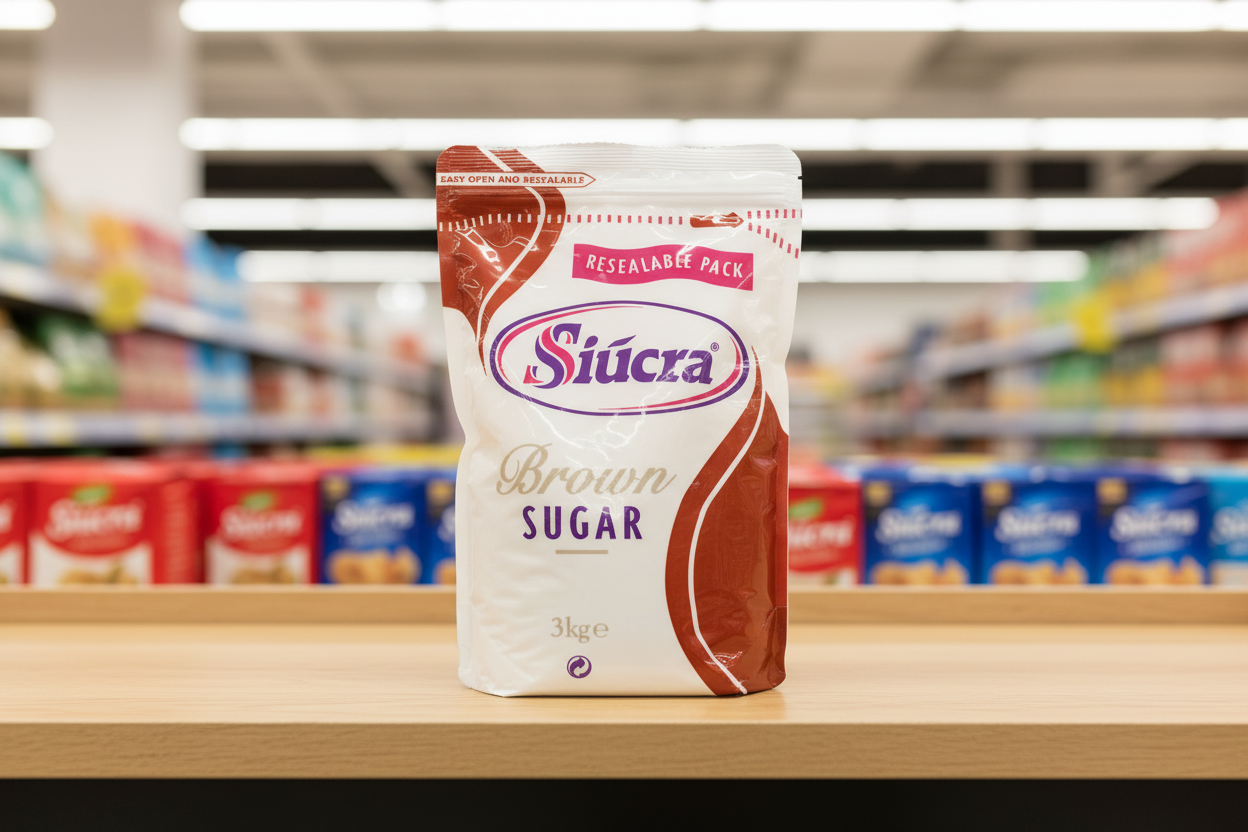 Siúcra Brown Sugar Sachets 3Kg 1000 Sachets
