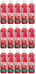 15 x Deep RiverRock Vital + Vitamin Water & Juice Drink Prickly Pear Redcurrant & Ginseng 450ml