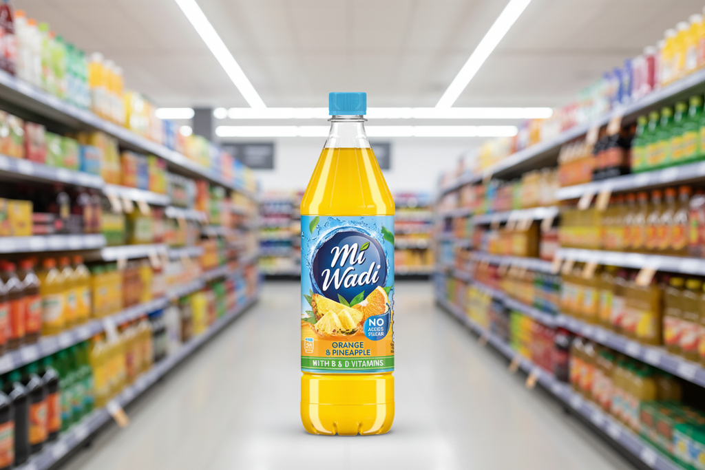 12 x Mi Wadi Orange & Pineapple Nas 1Ltr