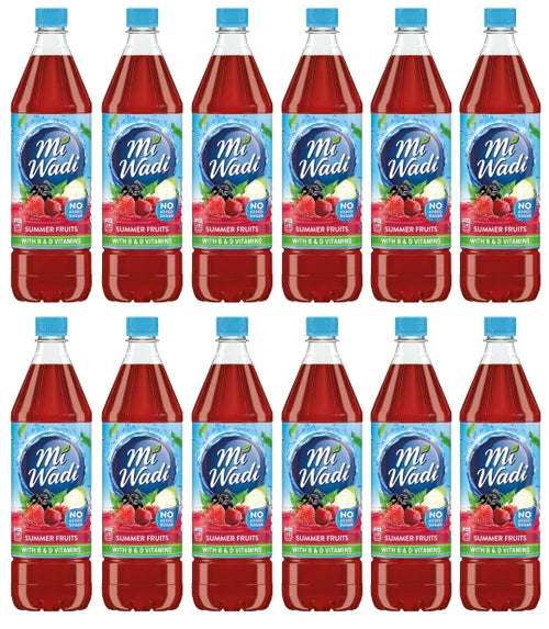 12 x Miwadi Summer Fruits 1L