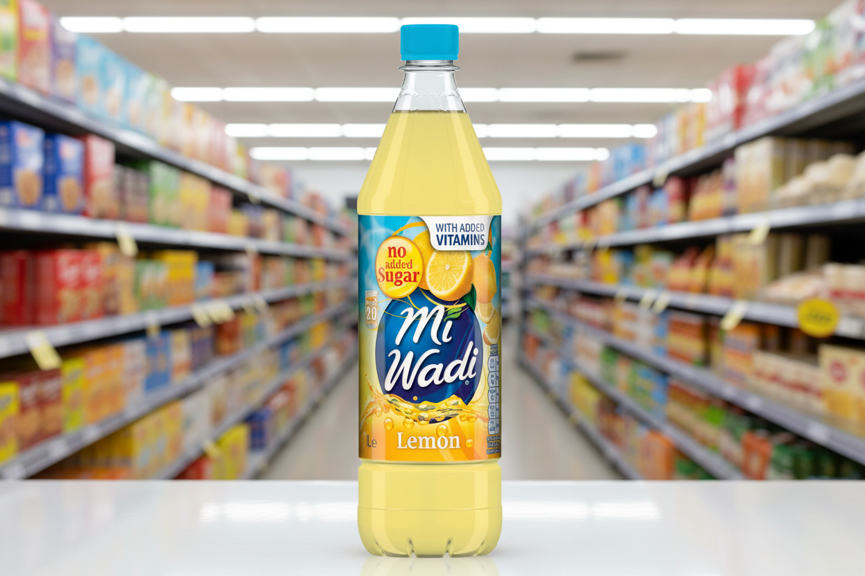 12 x Miwadi Lemon NAS 1L