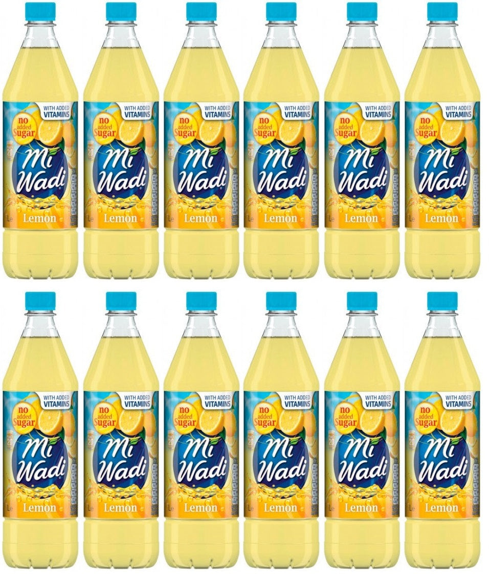 12 x Miwadi Lemon NAS 1L