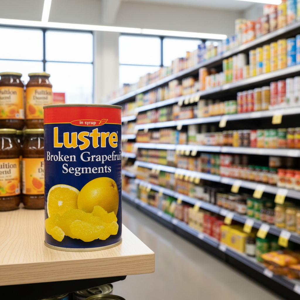 Lustre Broken Grapefruit Segments In Syrup 1.25Kg