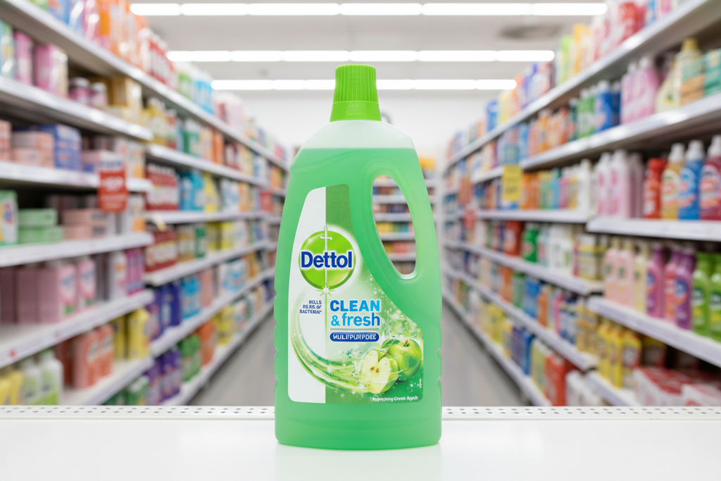 6 x Dettol Power & Fresh Green Apple 1 Litre