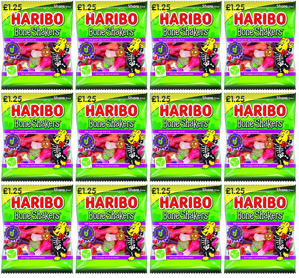 12 x Haribo Bone Shakers Bag - 140GM