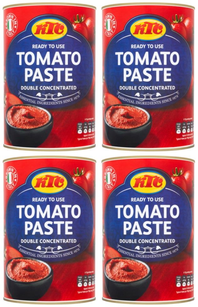 4 x Ktc Tomato Paste Double Concentrated 4.5Kg