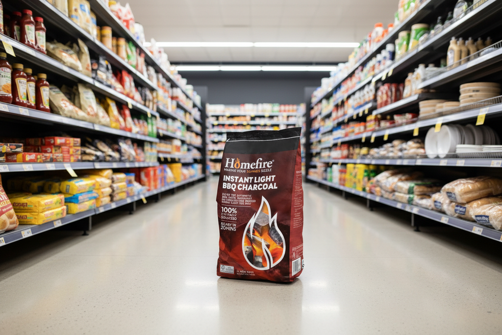 Homefire Instant Light Barbeque Charcoal - 2 Pack