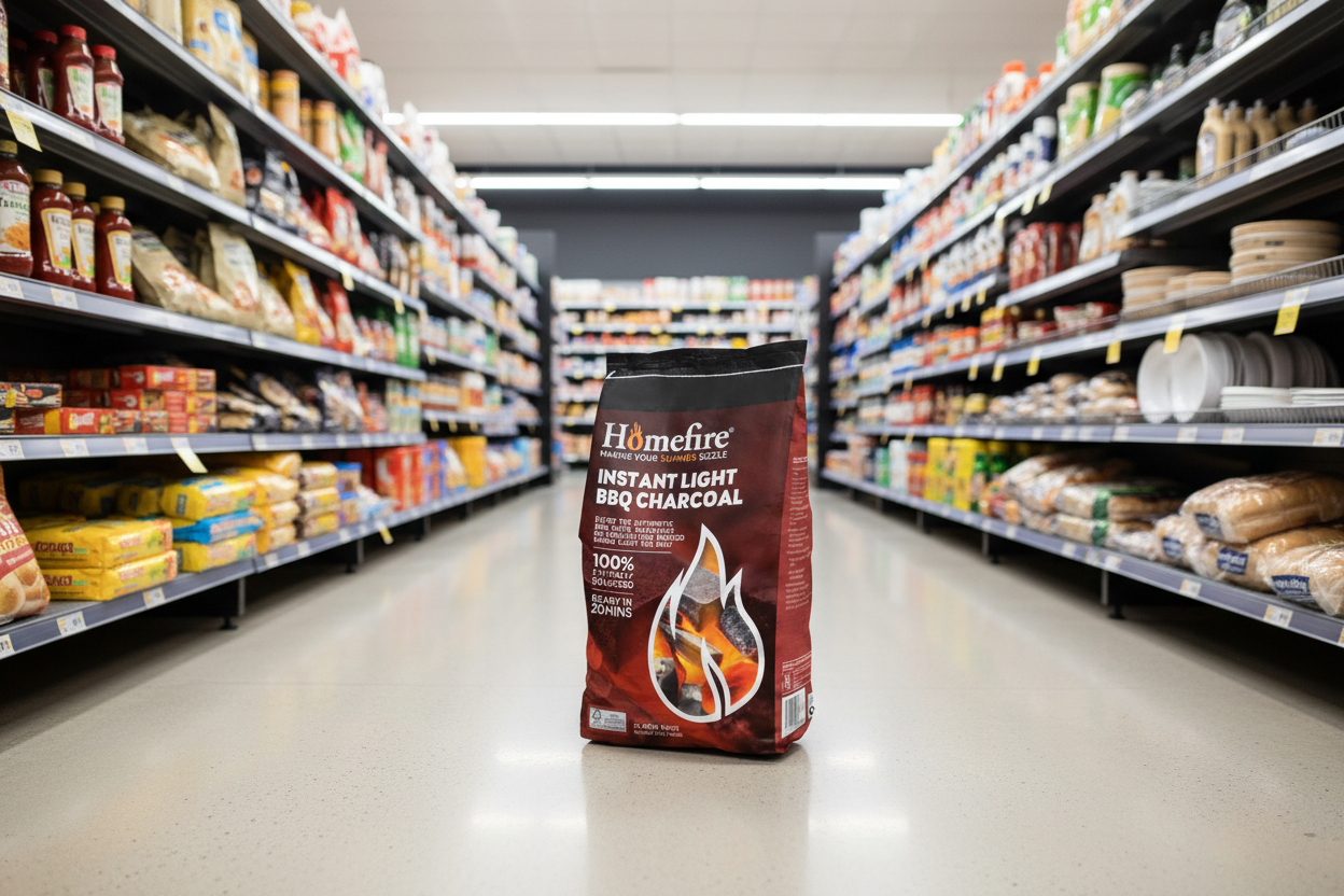 Homefire Instant Light Barbeque Charcoal - 2 Pack