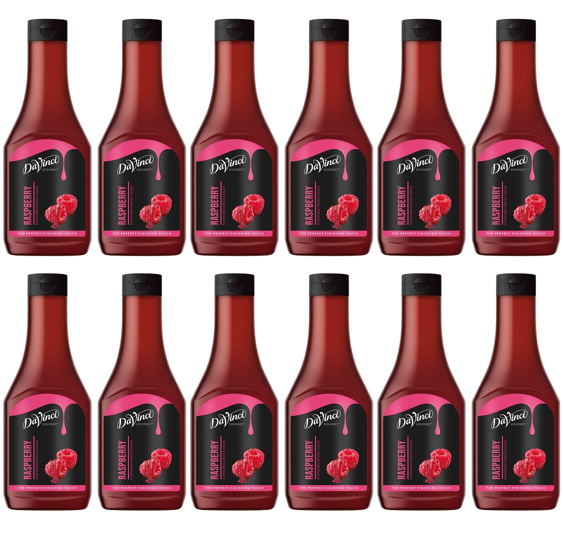 12 x Da Vinci Gourmet Raspberry Flavoured Drizzle Sauce 500G