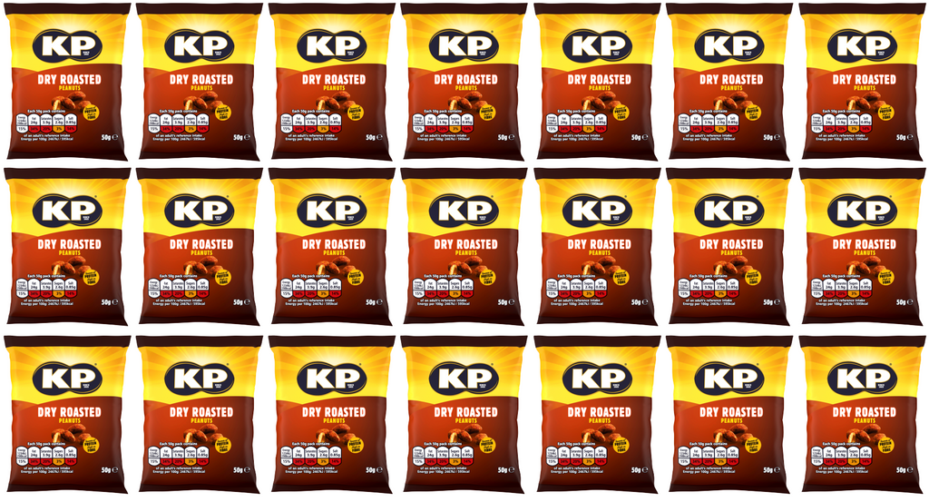 21 X Kp Dry Roasted Peanuts Card 21/18 50G