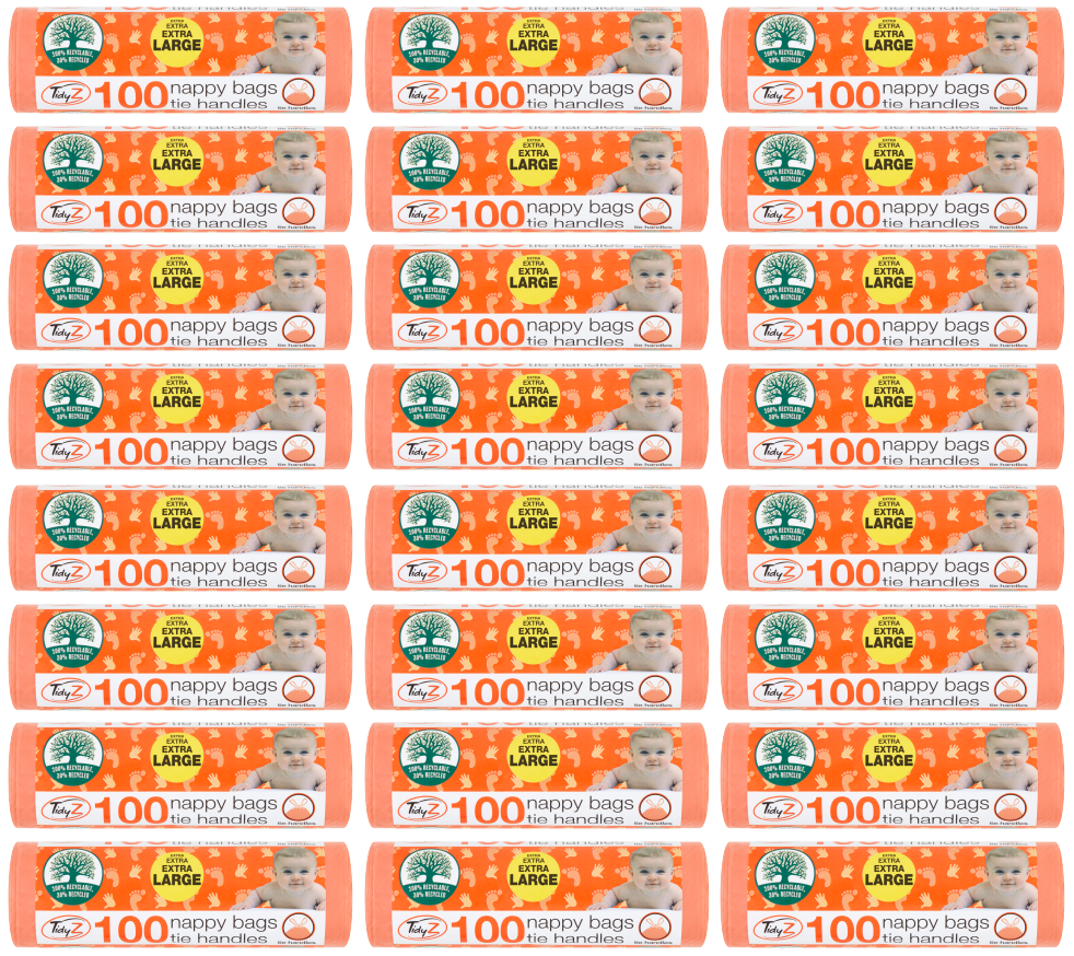 24 X Tidyz Nappy Bags 100 Pack