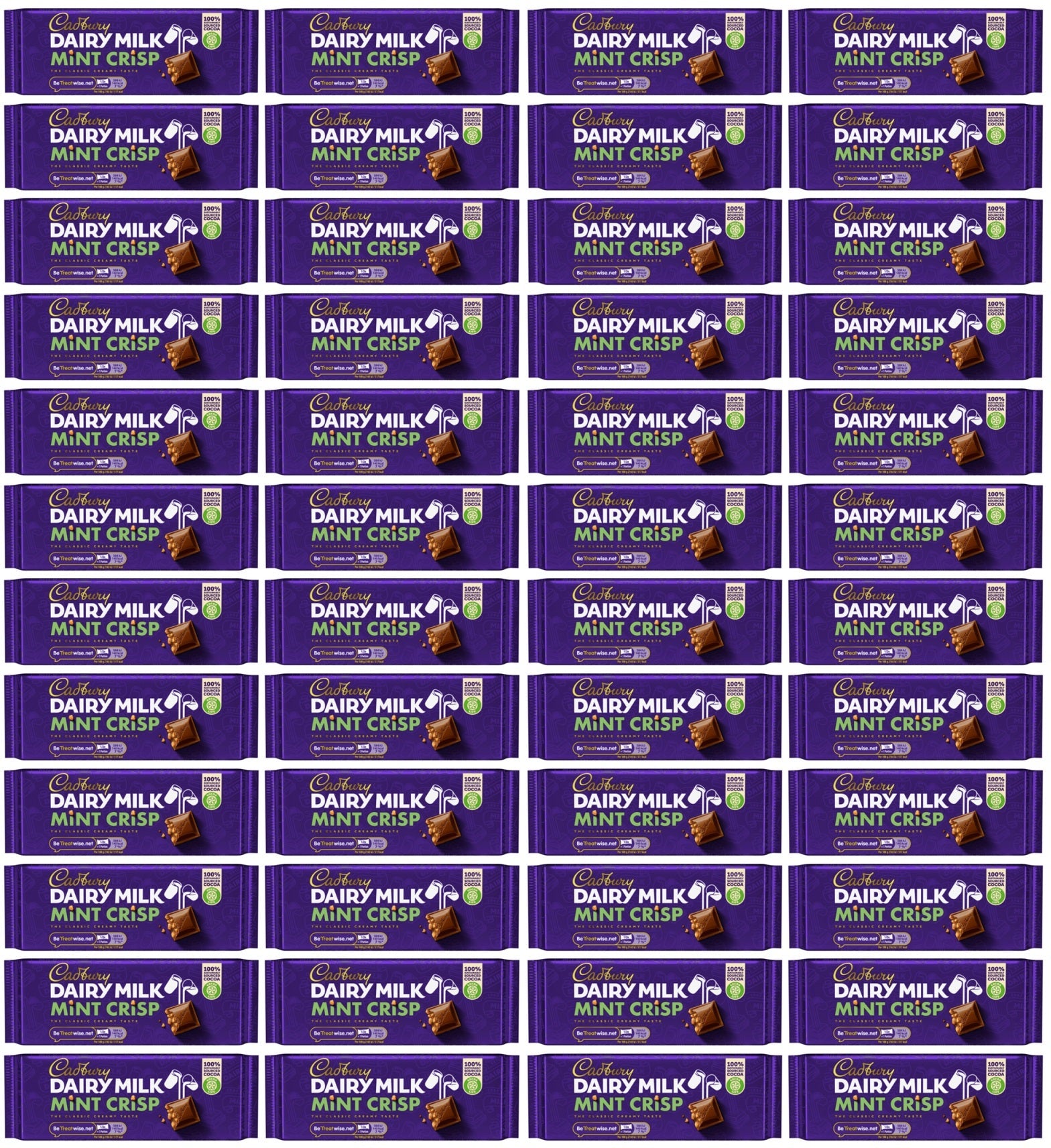 48 x Cadbury Dairy Milk Mint Crisp 54G