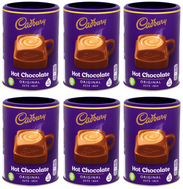 6 x Cadbury Drinking Chocolate (Hot) 500Gm