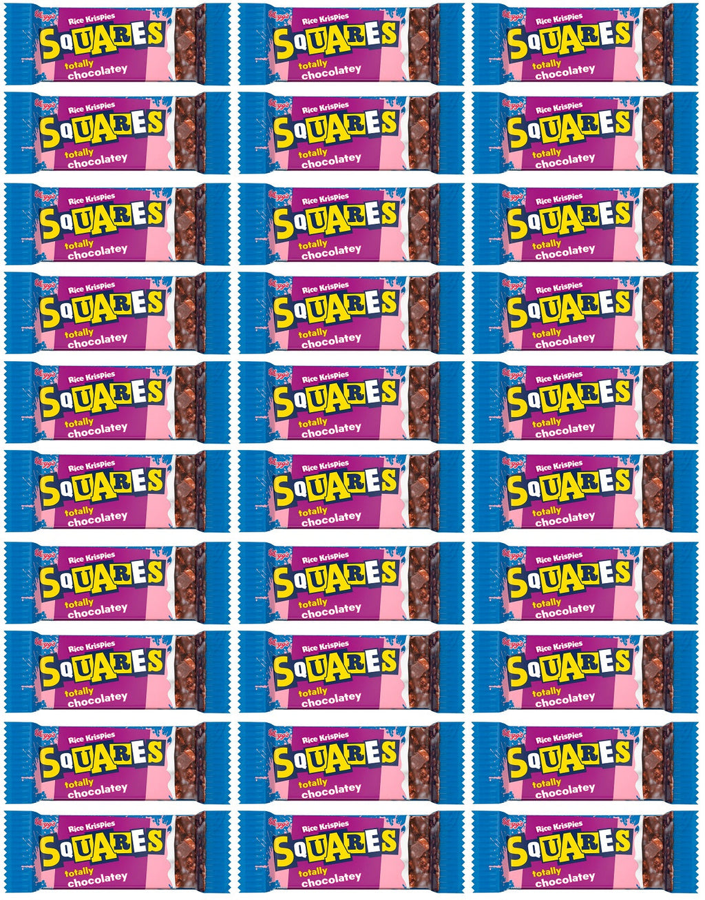 30 x Kellogg's Rice Krispies Squares Totally Chocolatey 36G