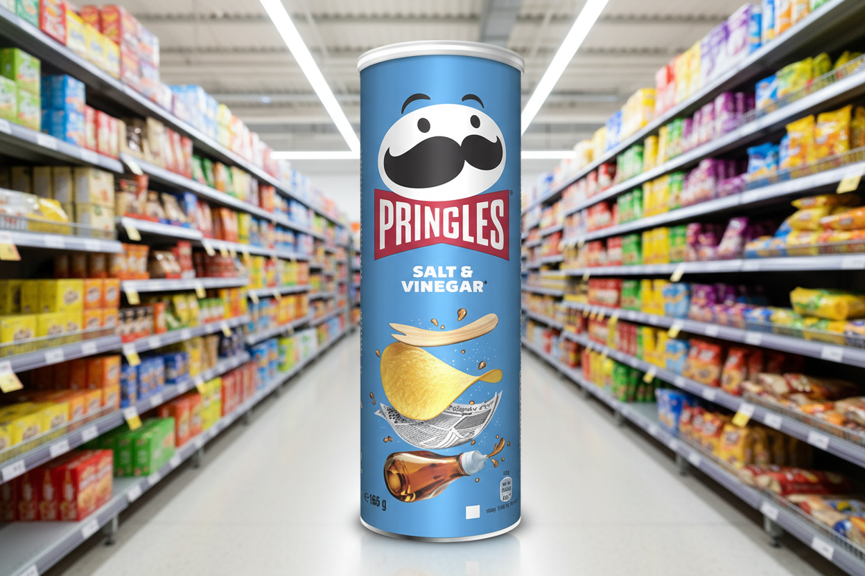 19 X Pringles Salt & Vinegar 165G