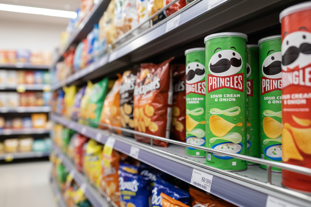 19 X Pringles Sour Cream & Onion 165G