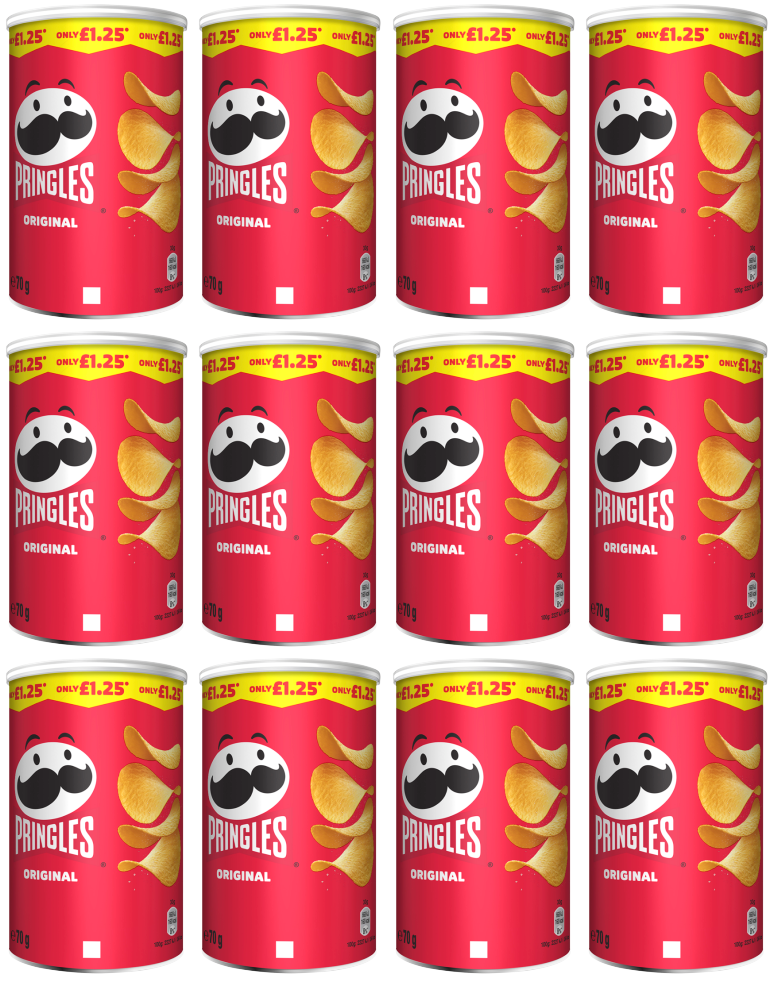 12 x Pringles Original - 70Gm
