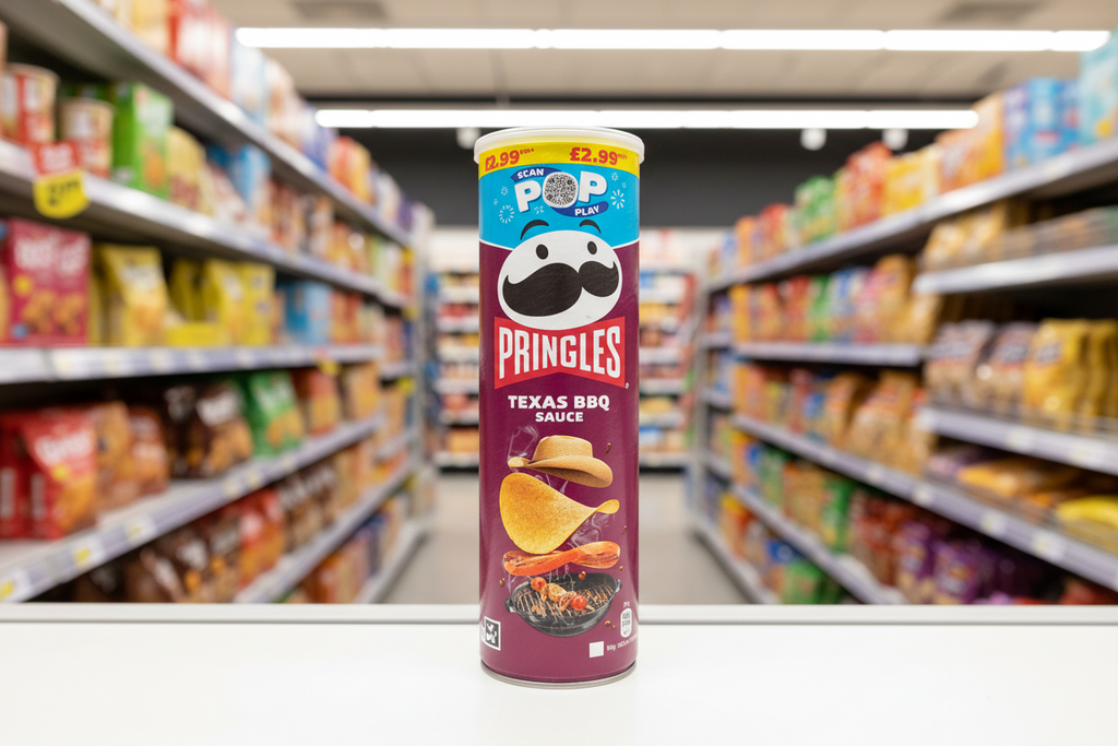 6 x Pringles Texas Bbq - 165GM