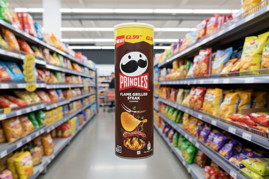 6 x Pringles Flame Grilled Steak - 165GM