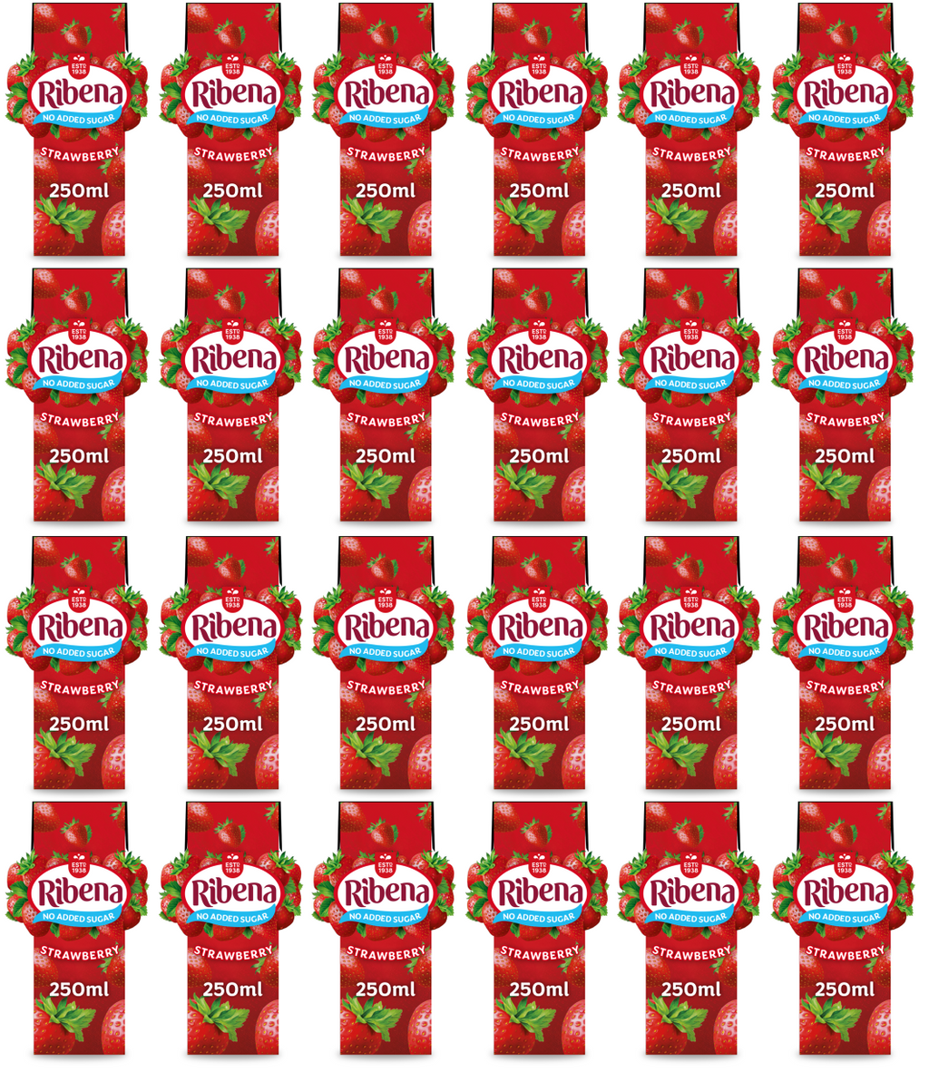 24 x Ribena Strawberry Carton 250Ml