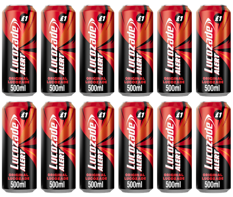12 x Lucozade Alert Original - 500Ml