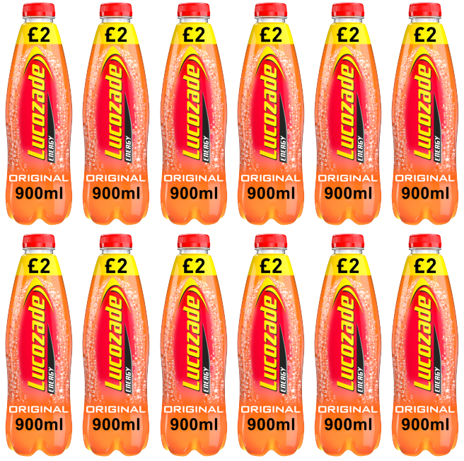 12 x Lucozade Energy Original - 900Ml