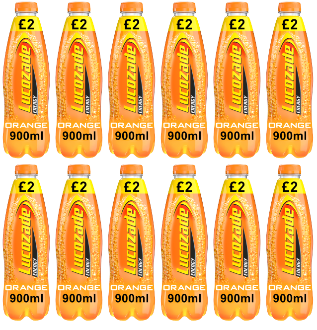 12 x Lucozade Energy Orange - 900Ml