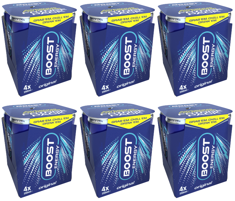 6 x Boost Can Regular 4X250M