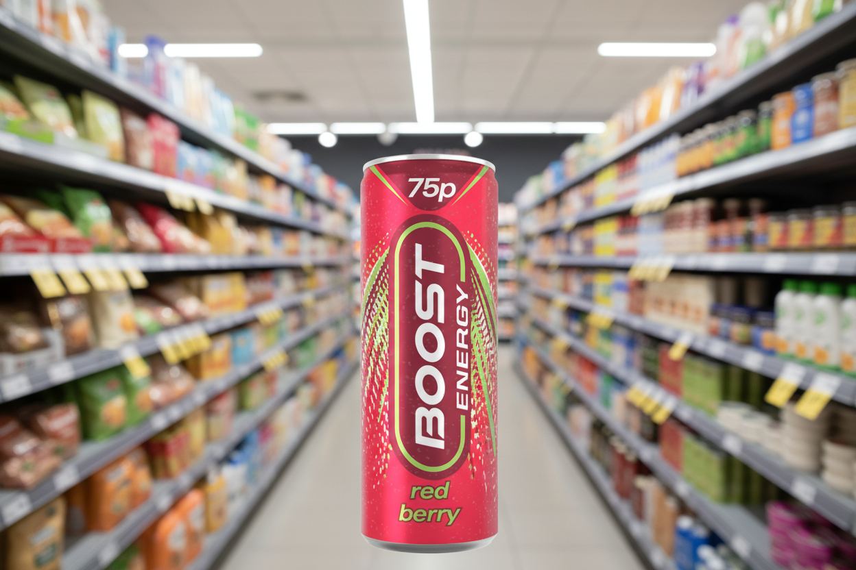 24 x Boost Energy Red Berry Can  - 250Ml