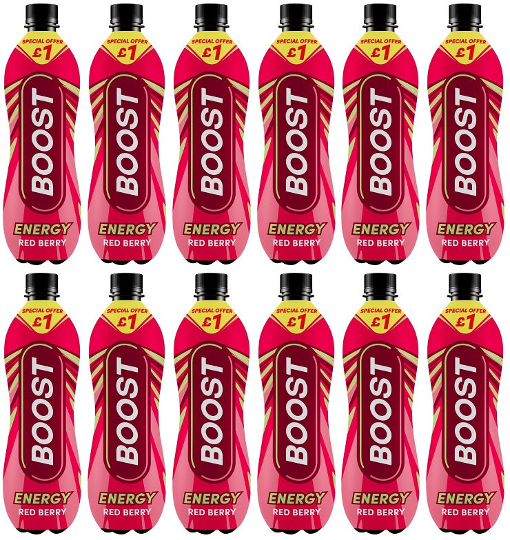 12 x Boost Energy Red Berry - 500ML