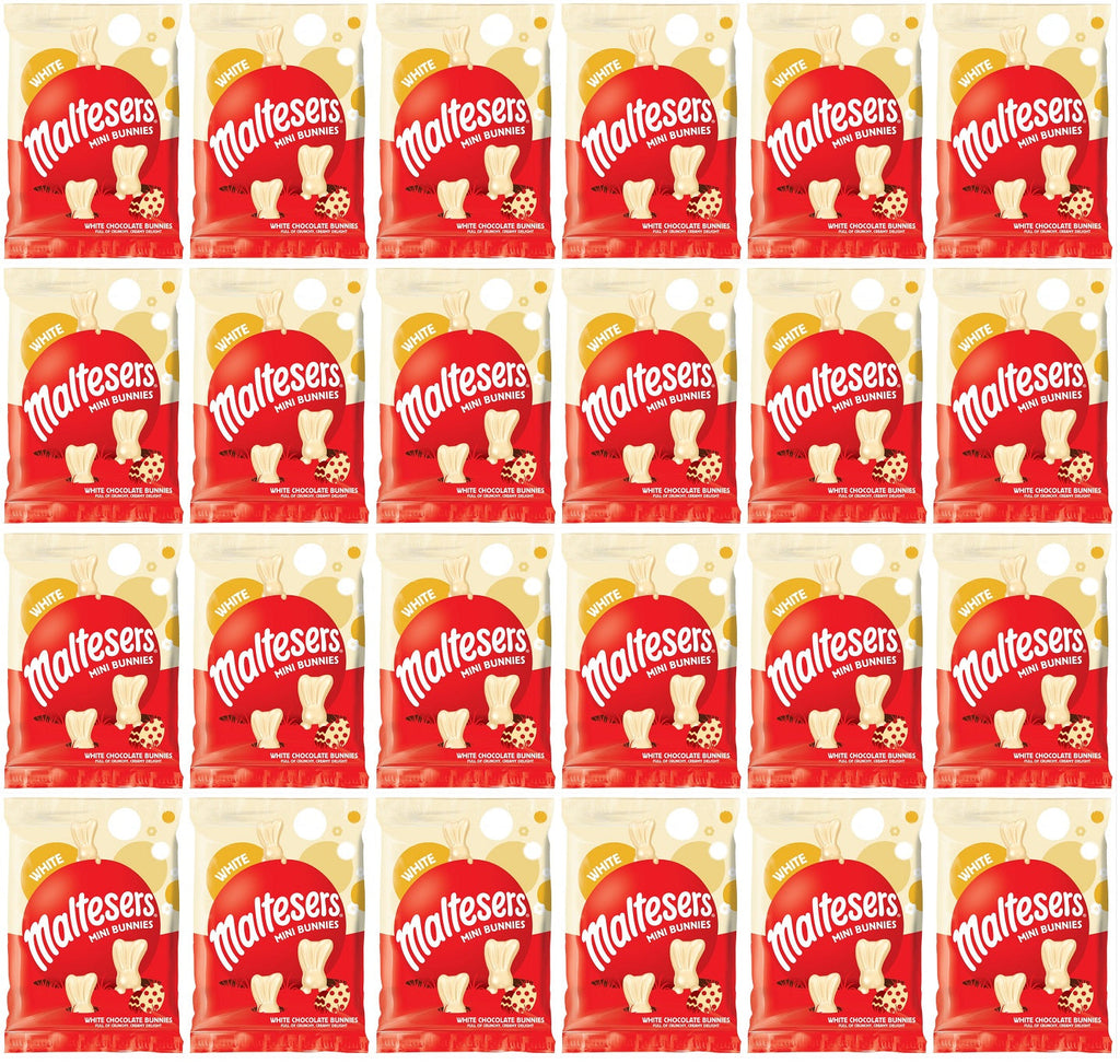 24 x Maltesers White Chocolate Mini Bunnies Bag - 58GM