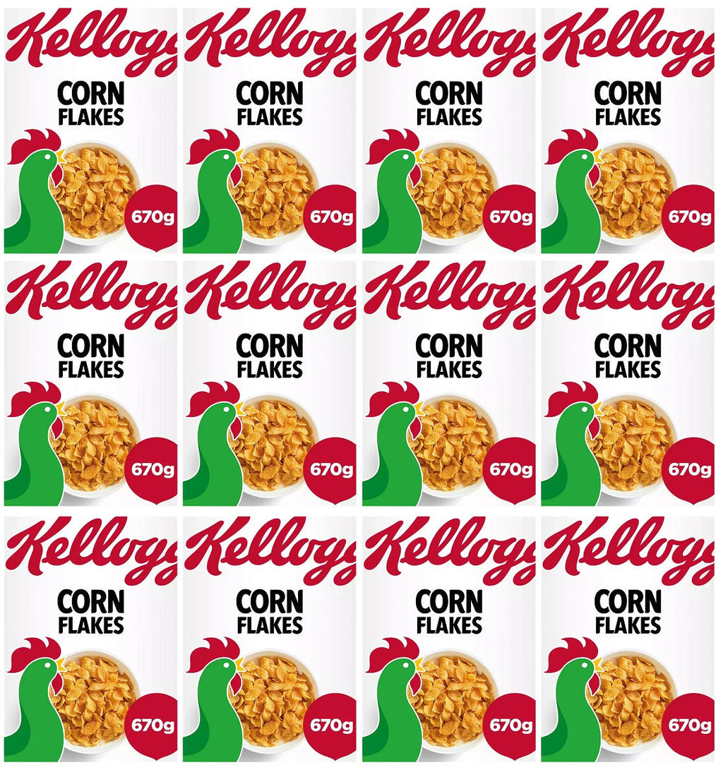 12 x Kelloggs Corn Flakes 670G