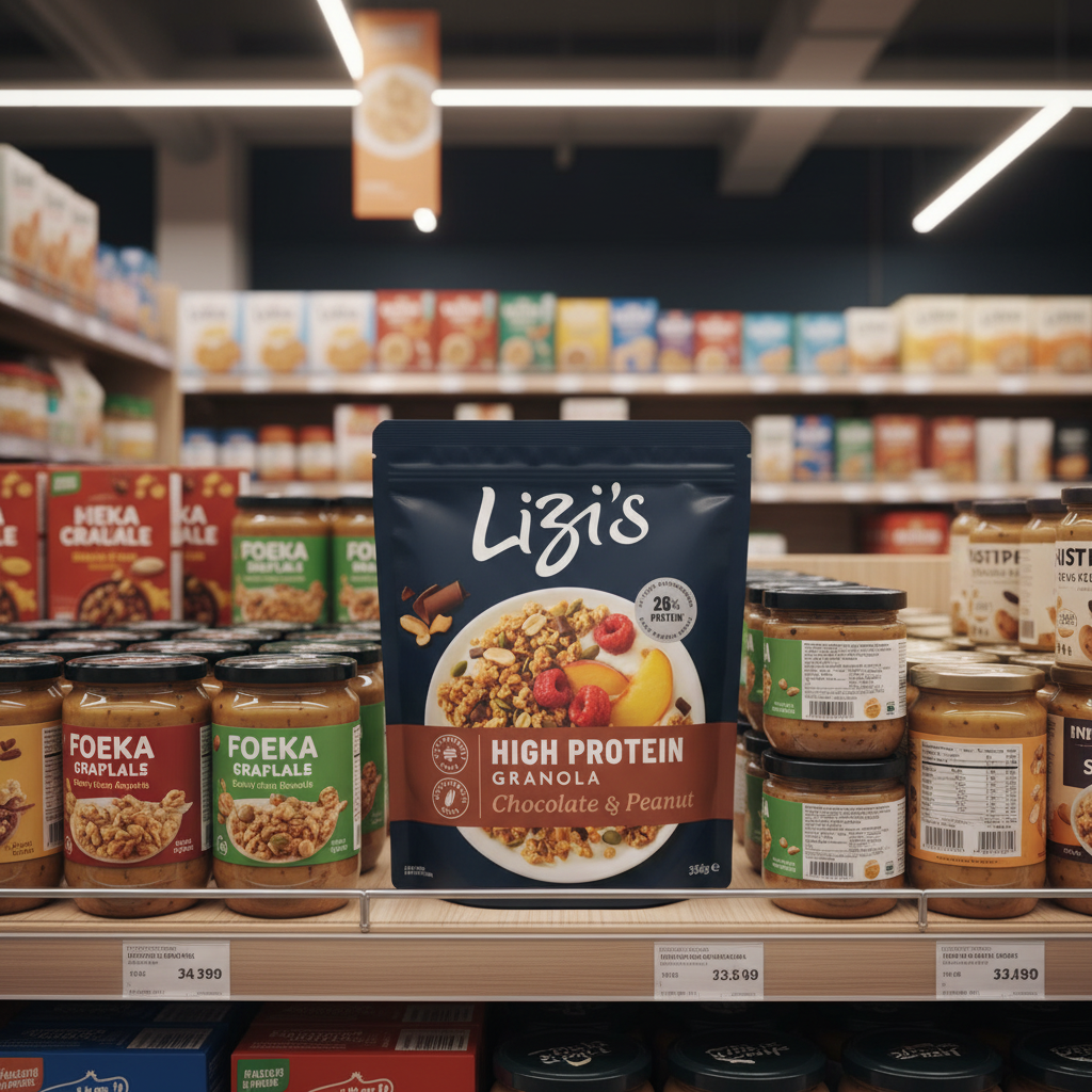5 x Lizi's High Protein Chocolate & Peanut Granola - 350GM