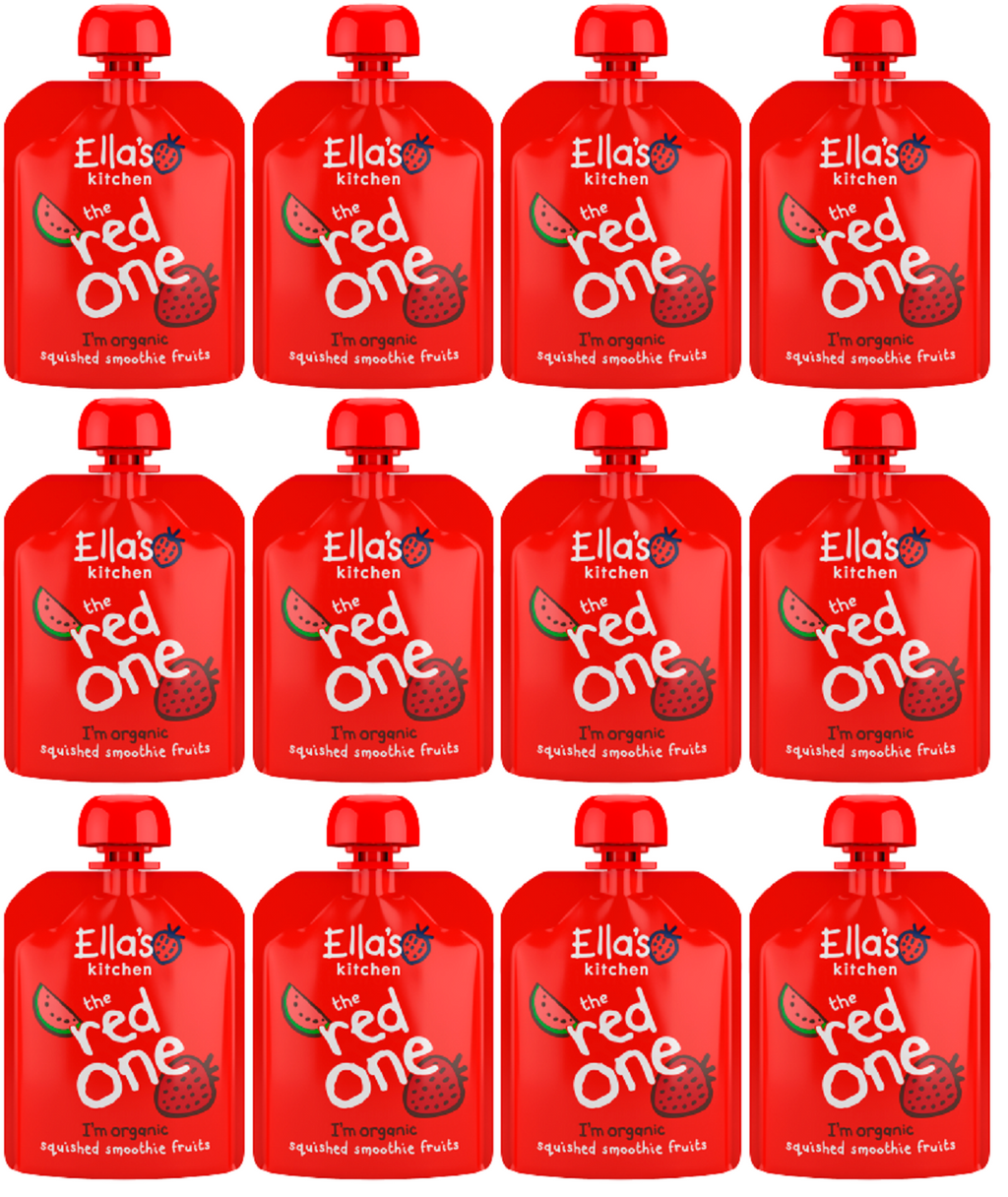 12 x Ellas  Kitchen Smoothie Fruit - Red One - 90G
