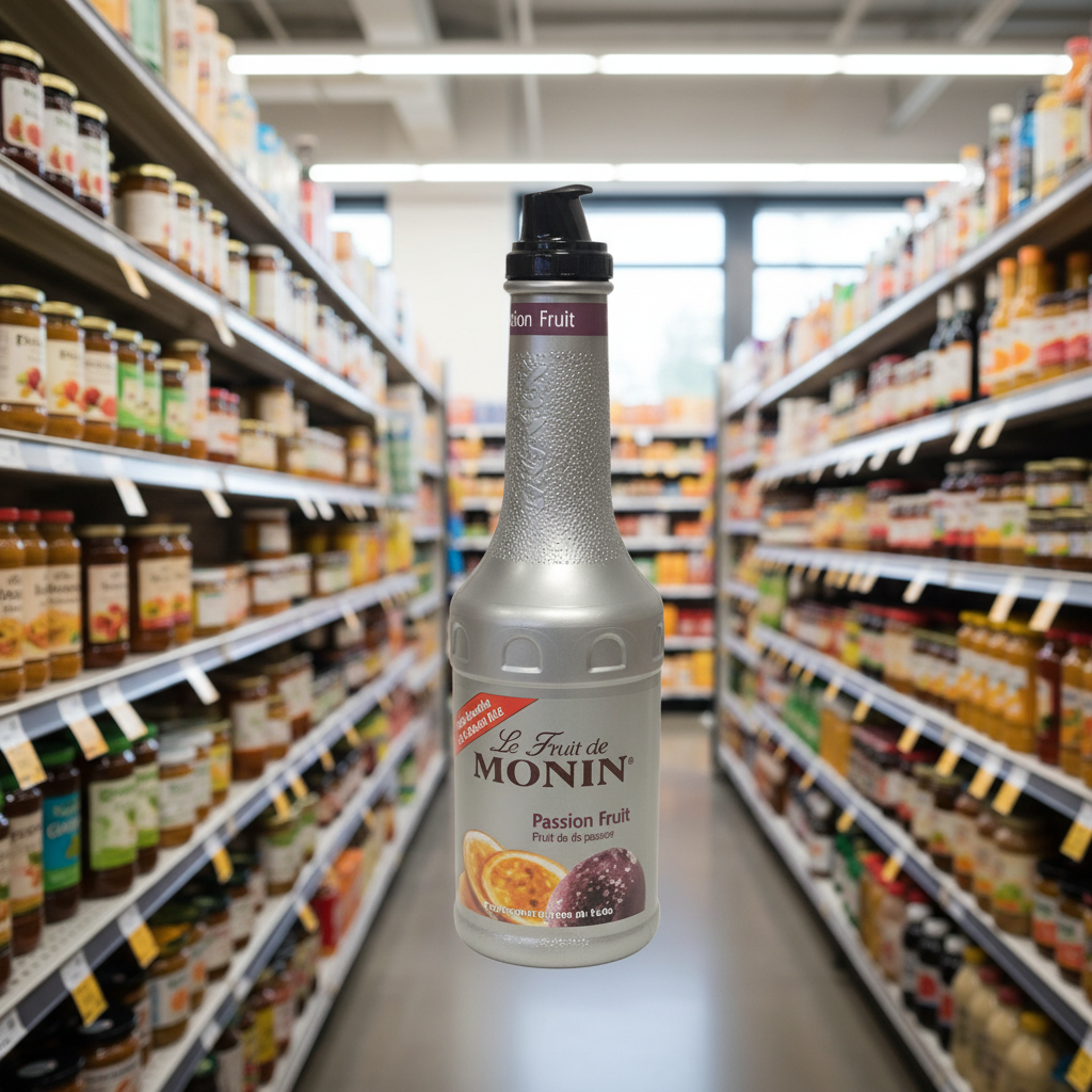 4 x Monin Passion Fruit Puree Mix 1L