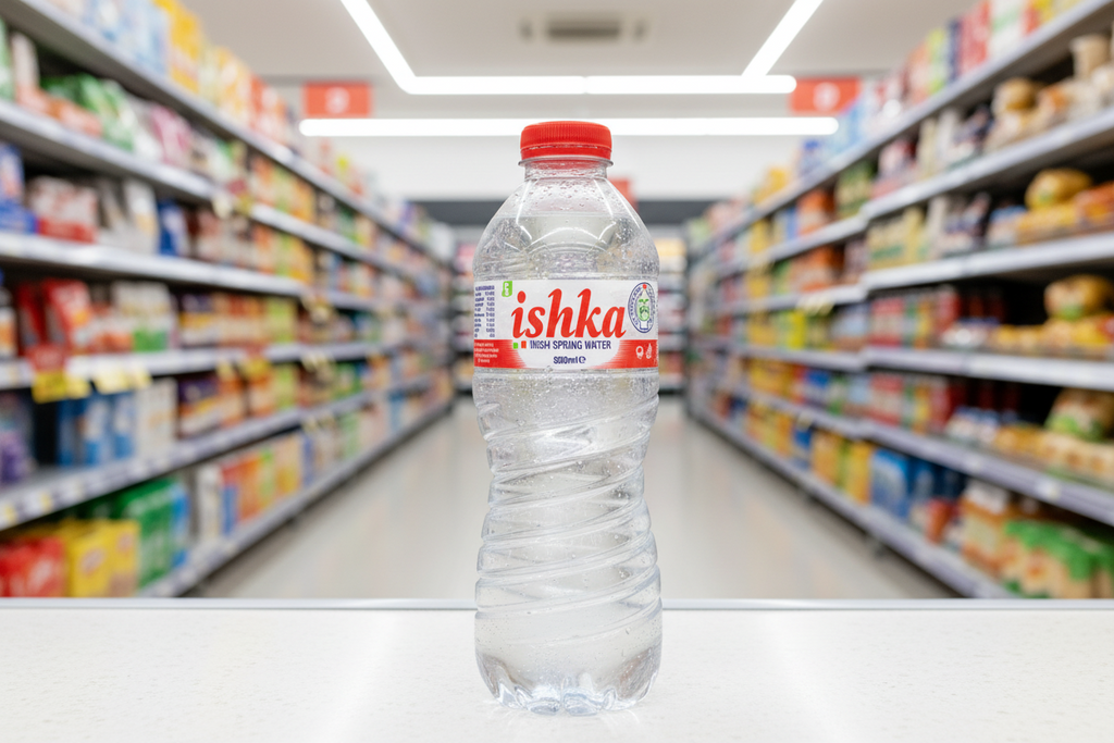24 x Ishka Spring Water Flat Cap 500Ml