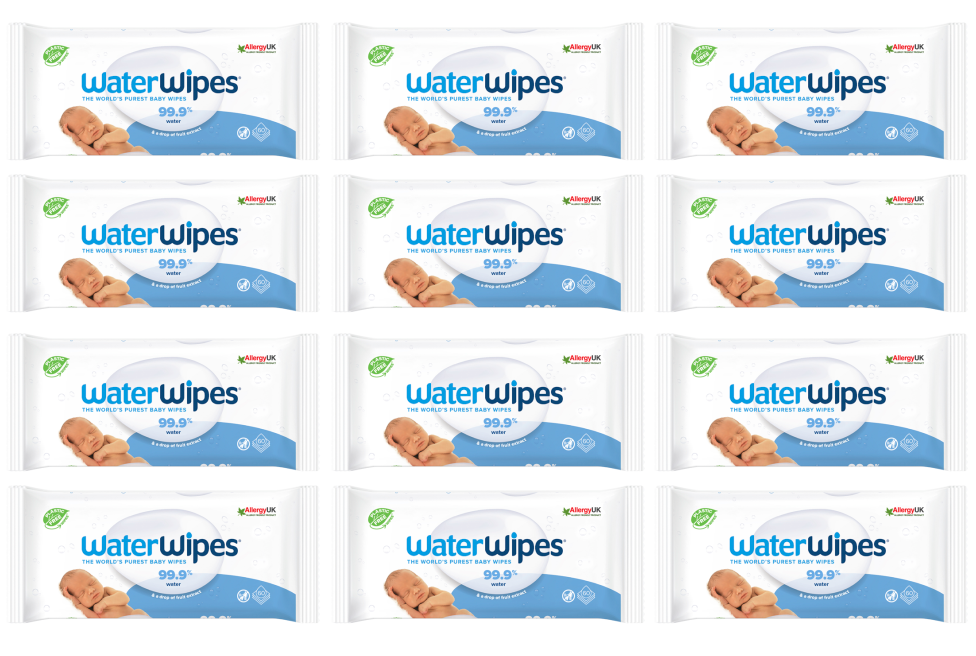 12 x Waterwipes Baby Wipes 60 Pack