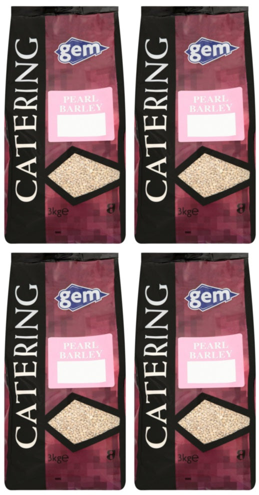 4 x Gem Pearl Barley 3Kg