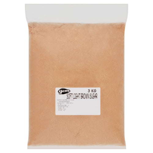 4 x Gem Soft Light Brown Sugar 3Kg