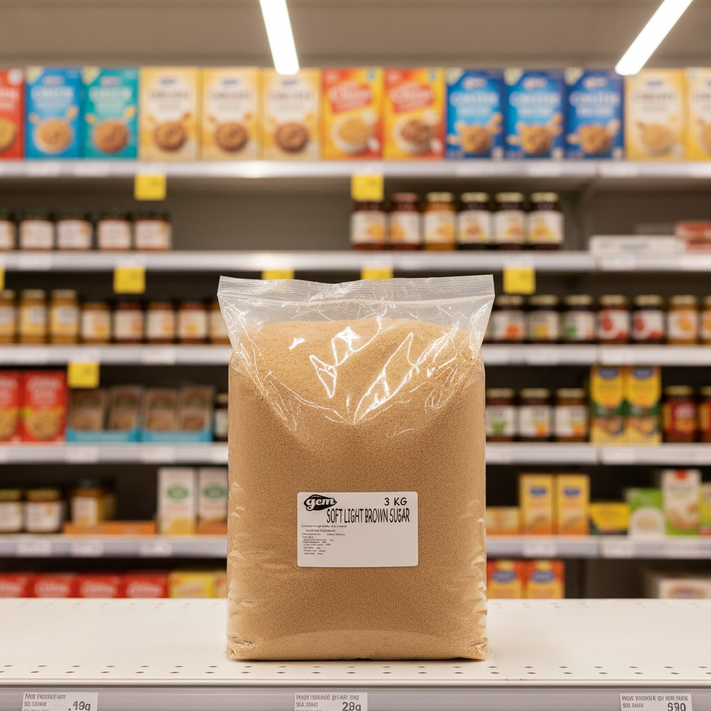 4 x Gem Soft Light Brown Sugar 3Kg