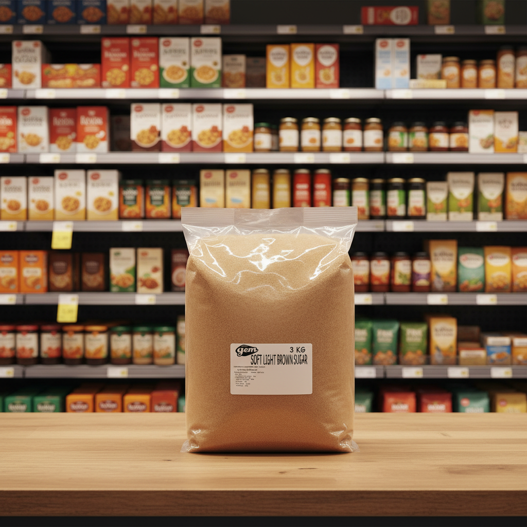 Gem Soft Light Brown Sugar 3Kg
