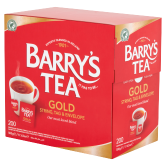 Barry's Gold Blend String Tag & Envelope 200 Bags