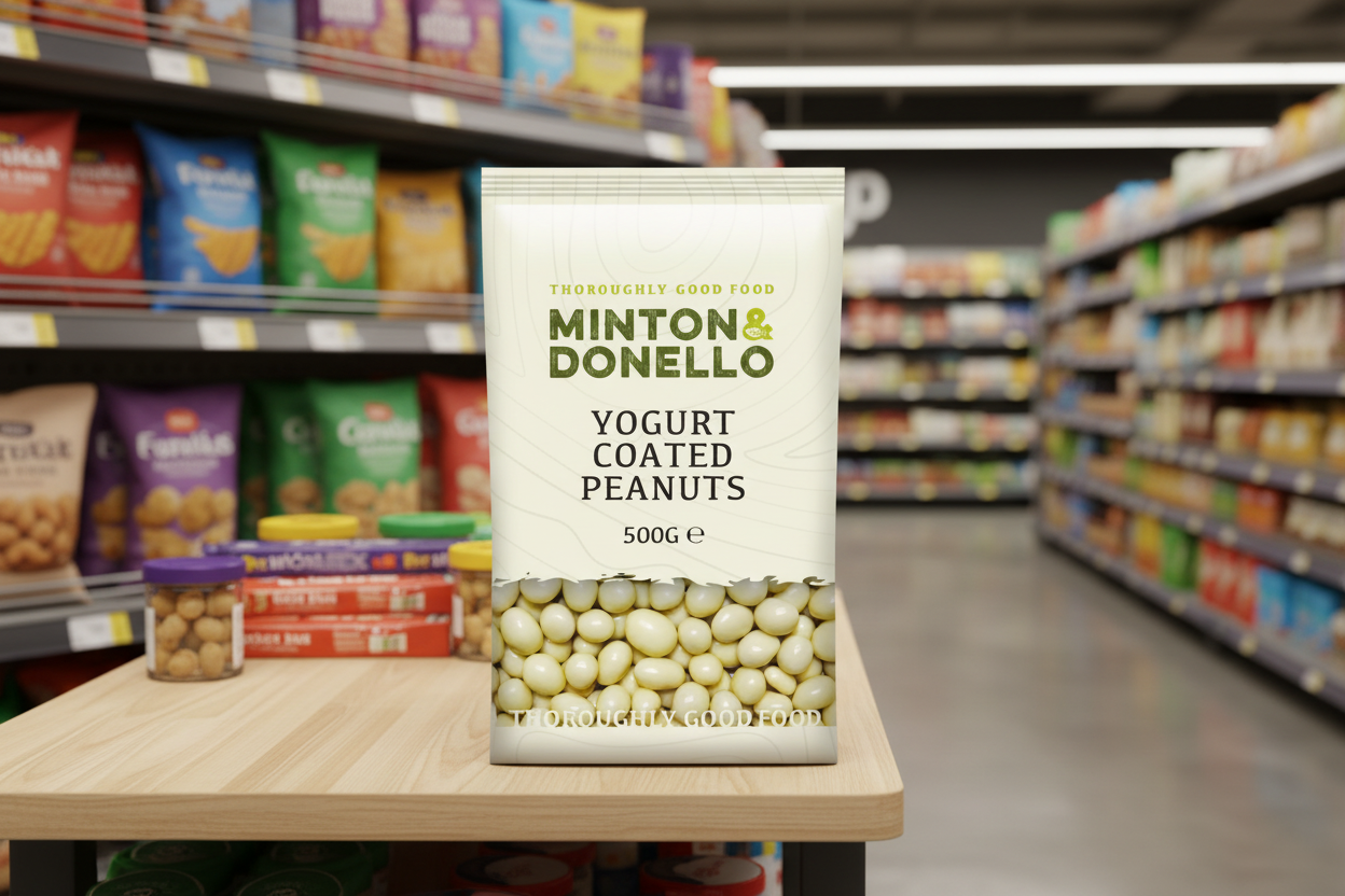 6 x Minton & Donello Yoghurt Coated Peanuts - 500g