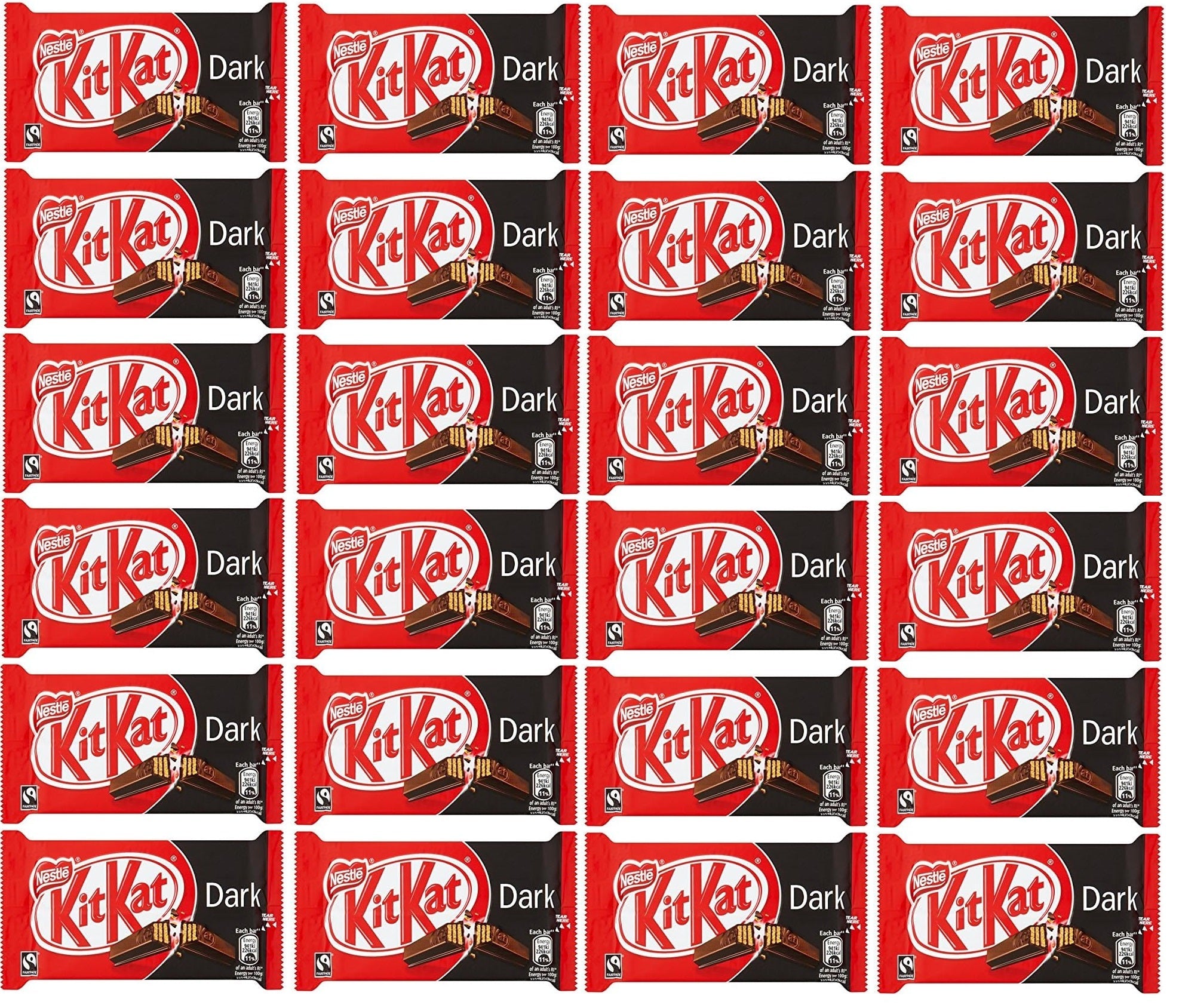 24 x Kitkat 4 Finger Dark 41.5Gm